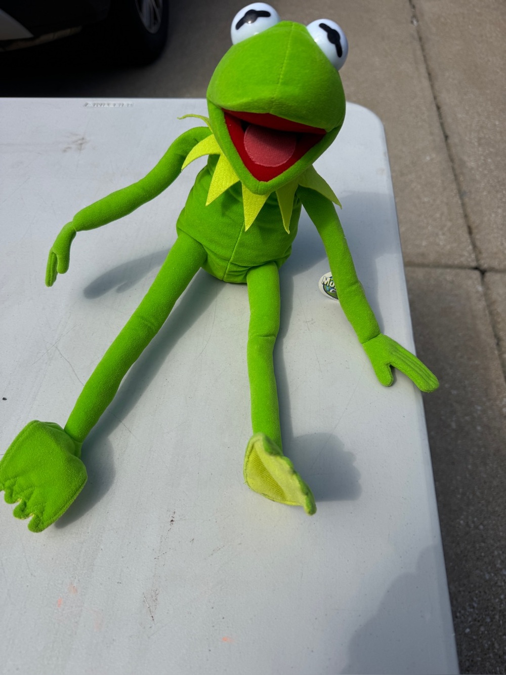 Stuffed Kermit with poseable arms and legs. NWT